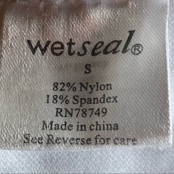 Wet Seal White One Piece Print Size S - Picture 6 of 7